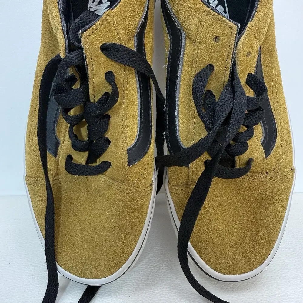 VANS Old Skool Yellow/Gold Suede Canvas UNISEX Kids Size 2.5
